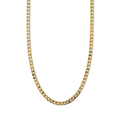 Orelia Flat Link Curb Chain Necklace 16"