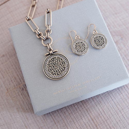 A&C Oslo Coins Of Relief Bunch Necklace