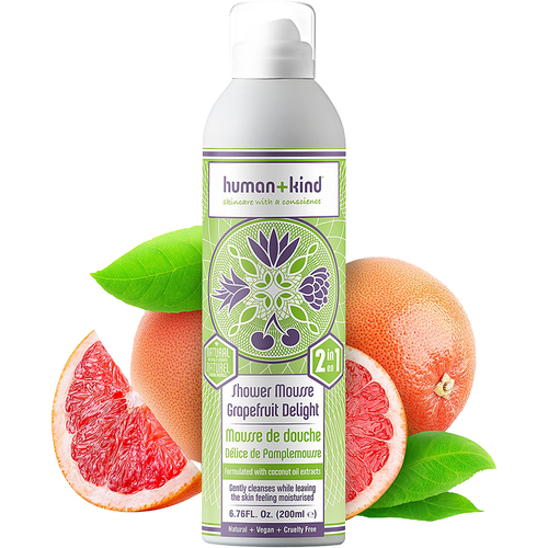 Human+Kind Shower Mousse Grapefruit Delight