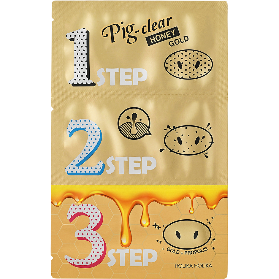 Pig Nose Clear Blackhead 3-Step Honey Gold, 8 gr Holika Holika Kasvonaamiot