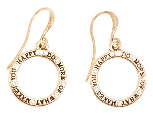 A&C Oslo Joy Collection Hook Earring With Text