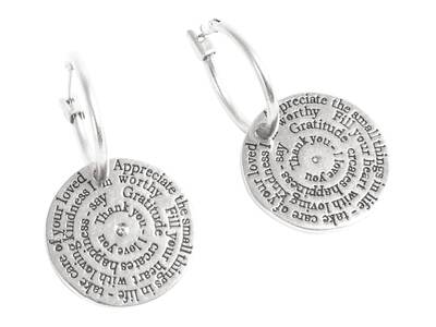 A&C Oslo Note to Self Earring Coin