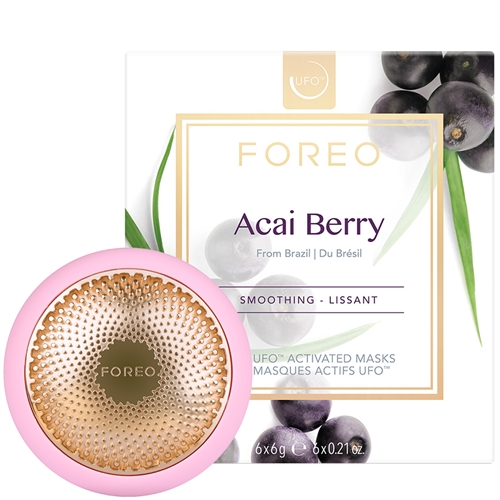 Foreo UFO Pearl Pink & Acai Berry Mask