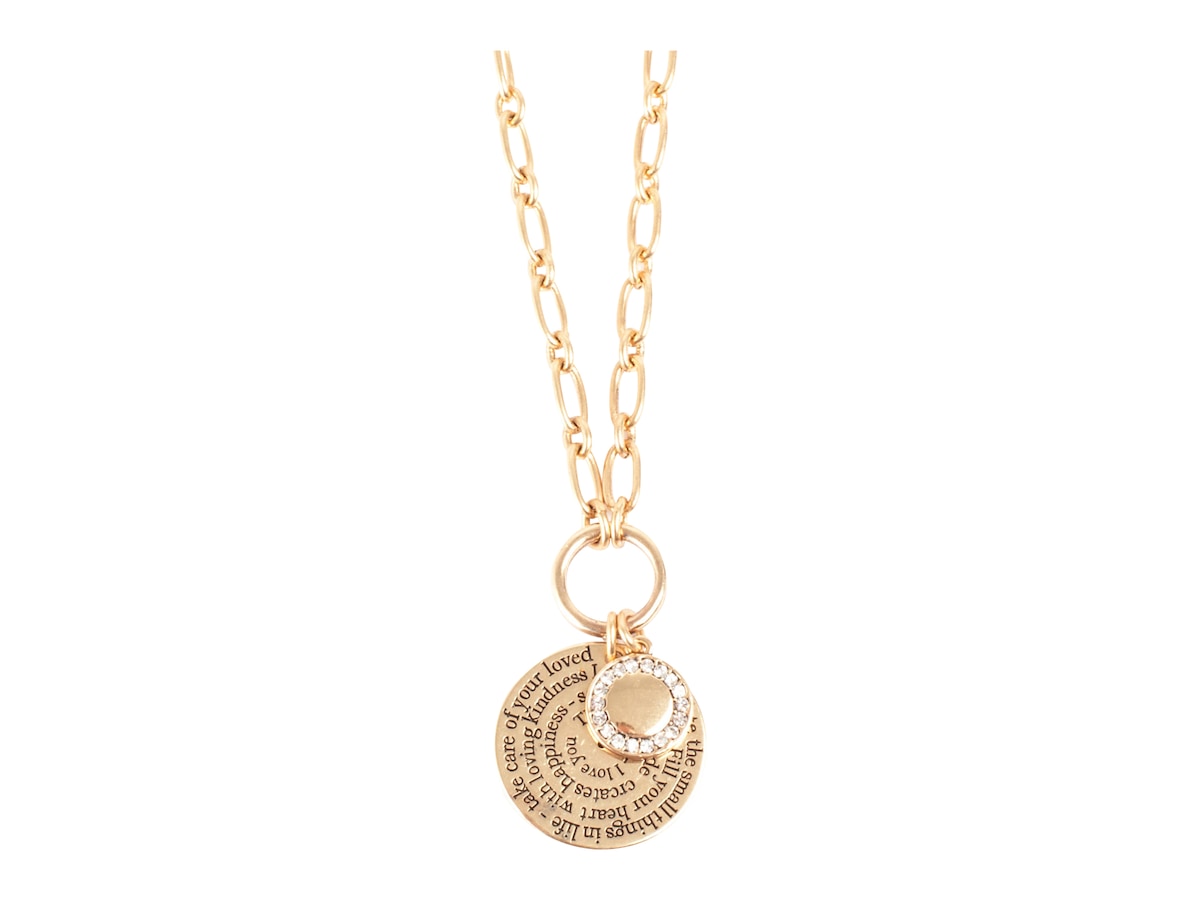 Note to Self Necklace with charm