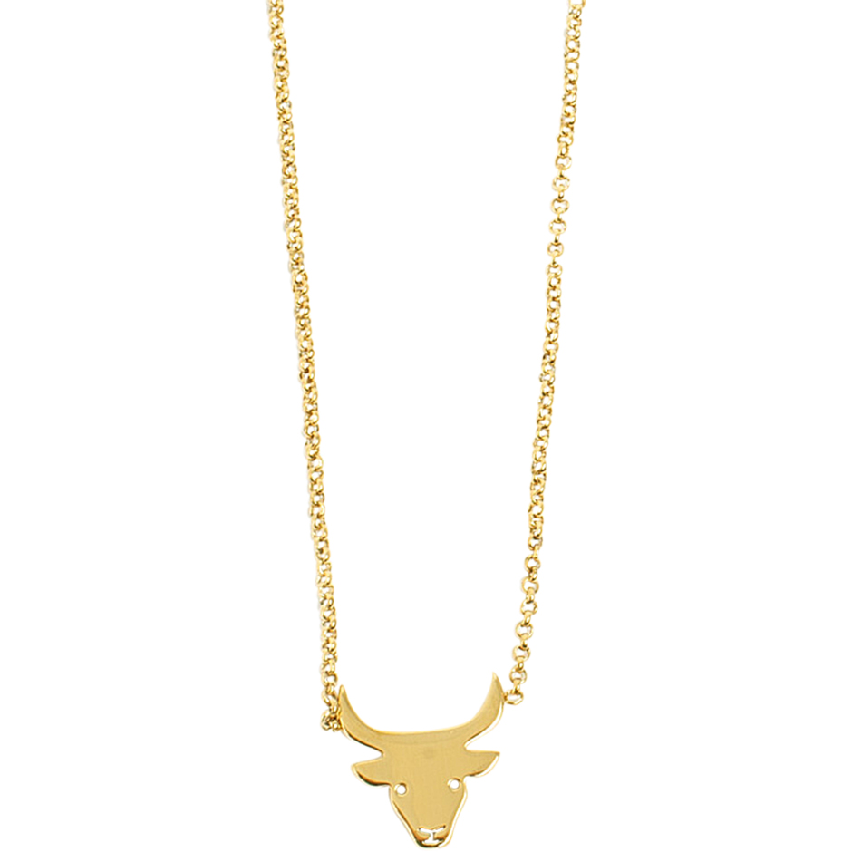 Zodiac Steel Gold Necklace