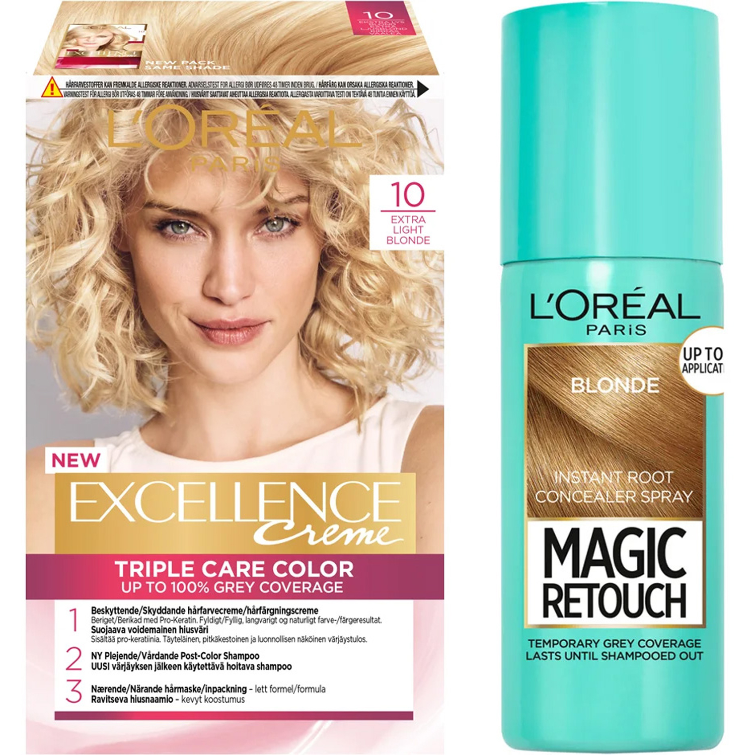 L'Oréal Paris Excellence Excellence 10 Extra Light Blonde + Magic Retouch Roots 5 Blonde