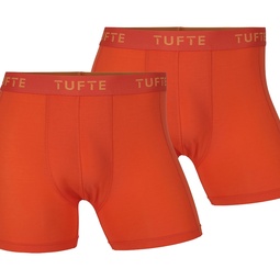 Tufte Herre Boxer Briefs Blazing Orange 2pk