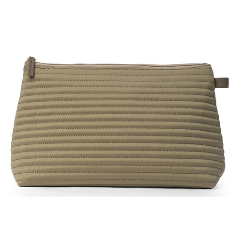 Ceannis Cosmetic L Taupe Soft Quilted Stripes