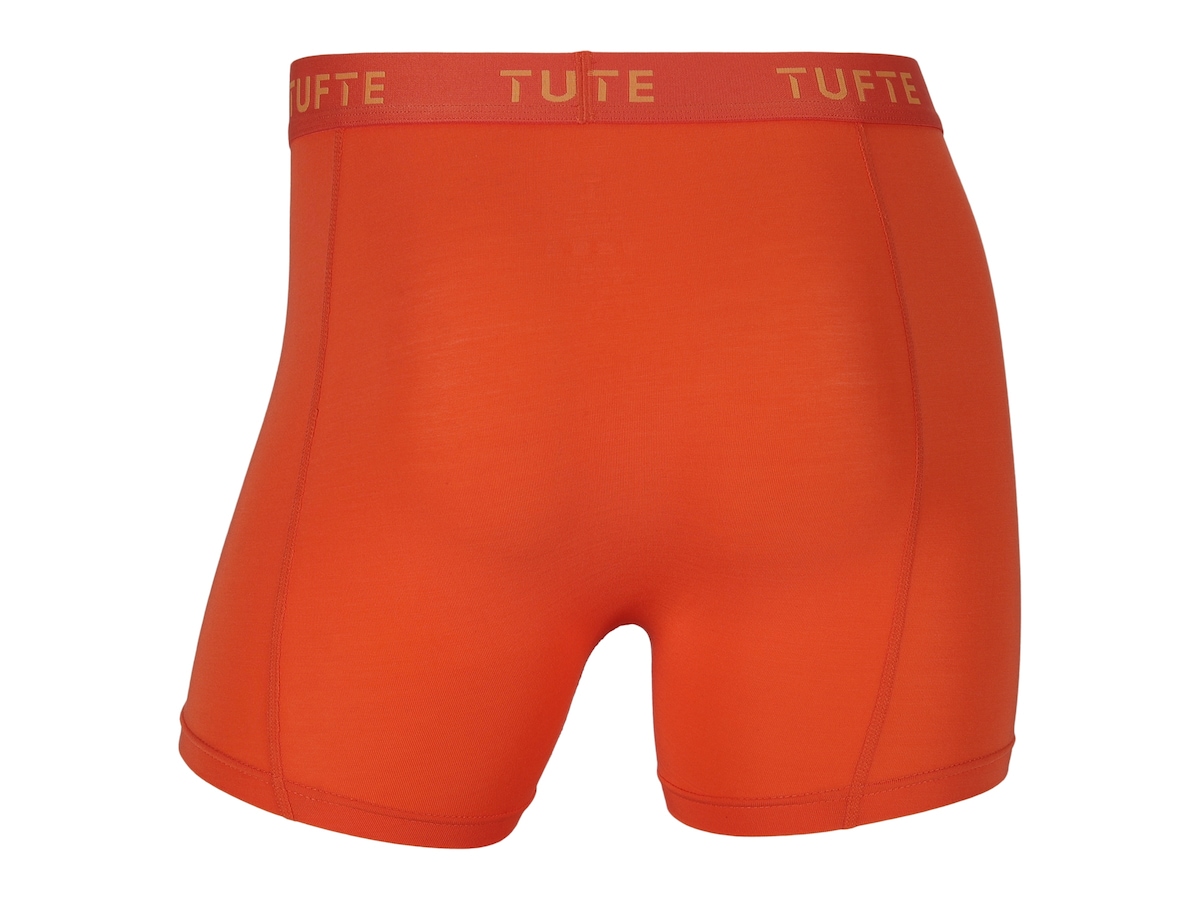 Tufte Herre Boxer Briefs Blazing Orange 2pk