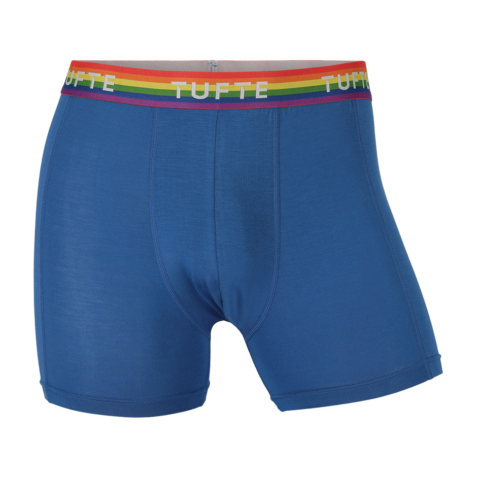 Men Softboost Boxer Blue/Rainbow