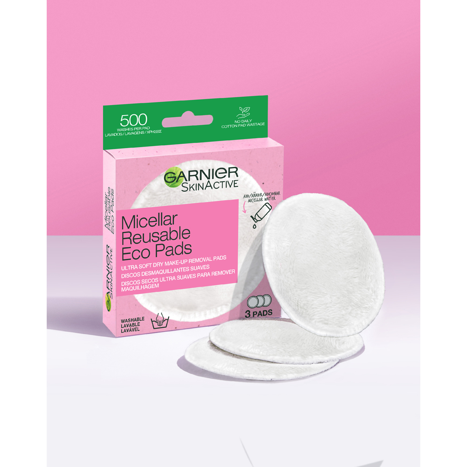 Skin Active Micellar Reusable Eco Pads