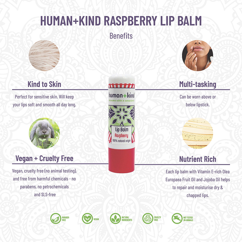 Human+Kind Lip Balm Raspberry