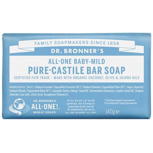 Dr. Bronner's Magic Soaps All-One Hemp Unscented Baby-Mild