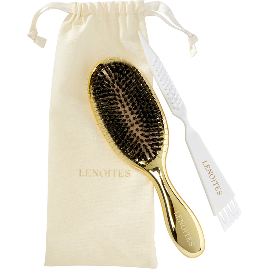 Hair Brush Wild Boar With Pouch And Cleaner Tool