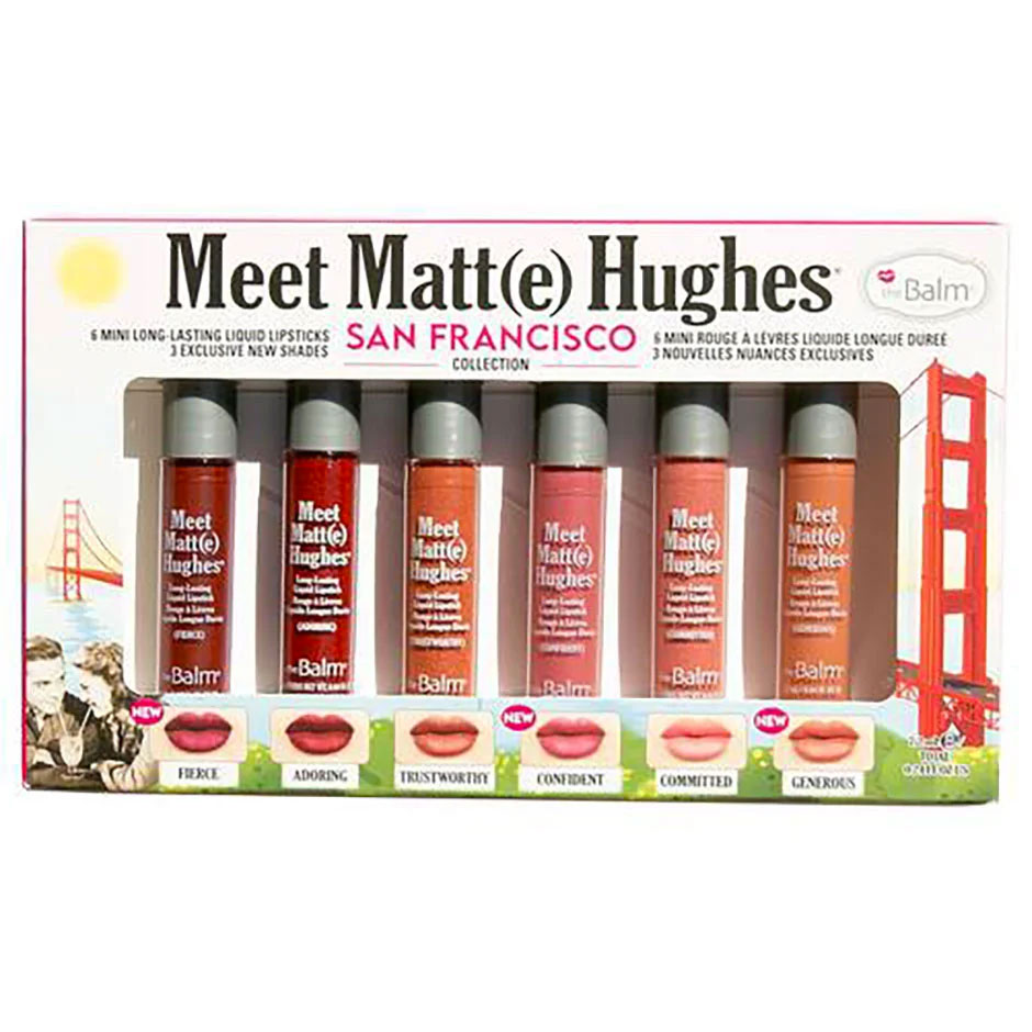 Meet Matte Hughes Mini Kit San Francisco Collection, 7,2 ml the Balm Huulipuna