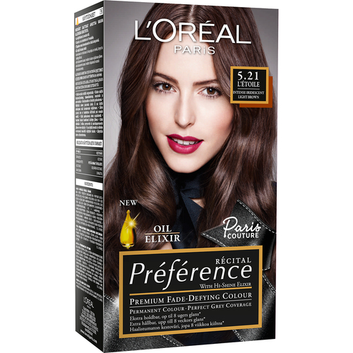 L'Oréal Paris Récital Préference Premium Fade-Defying Colour 5,21 Light Br