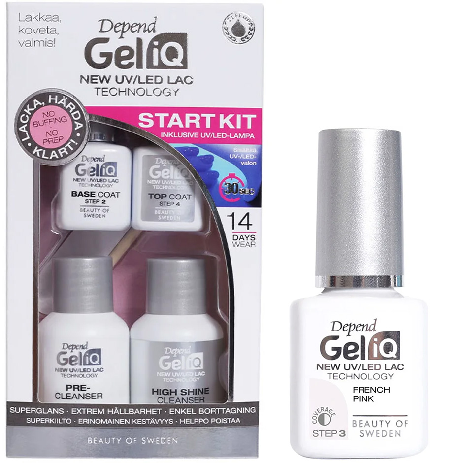 Depend Gel iQ Kit Start Kit + French Pink