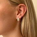 Carrie Small Ring Ear Gold/Clear