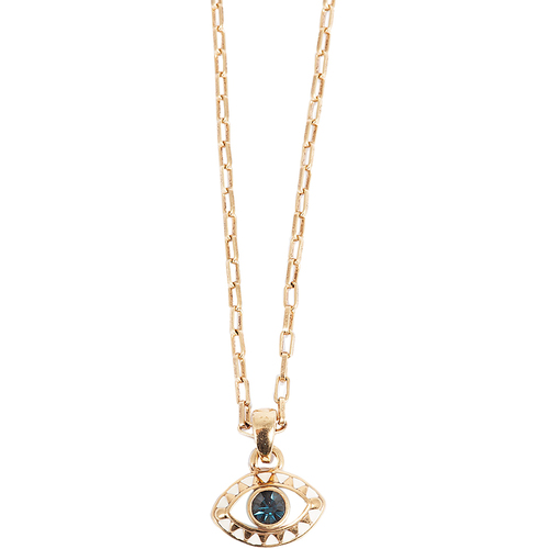 A&C Oslo Colorama Necklace Eye Gold Blue