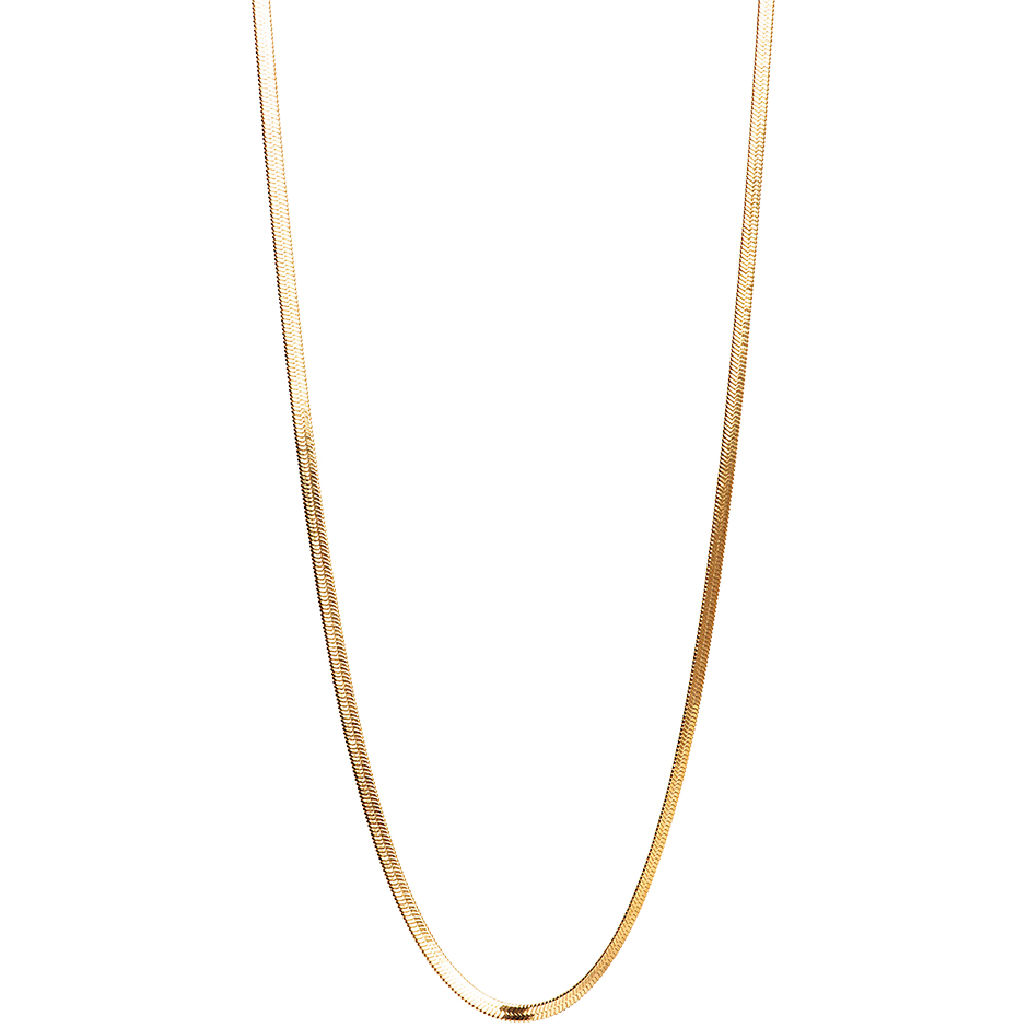 Steel Necklace Snake Steel Gold