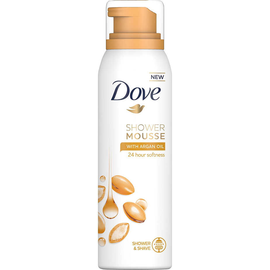 Shower Mousse Argan Oil, 200 ml Dove Suihku- ja kylpytuotteet