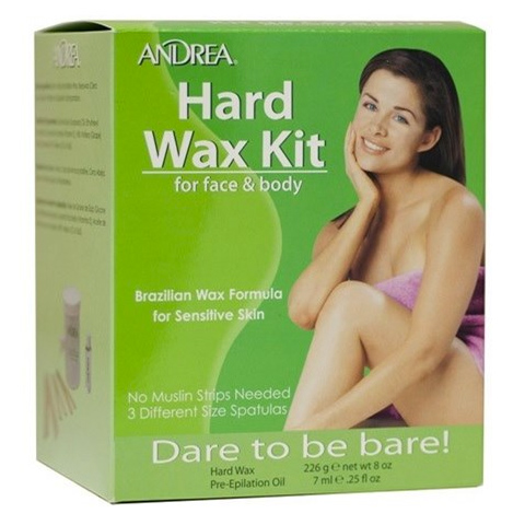 Brazilian Hard Wax Kit for Face & Body, Andrea Karvanpoisto