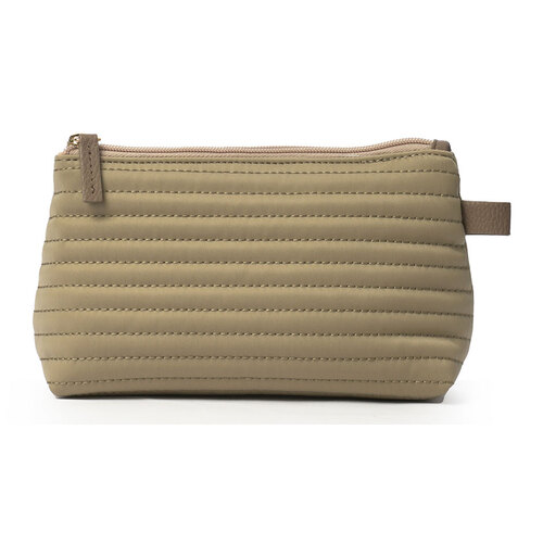 Ceannis Cosmetic S Taupe Soft Quilted Stripes