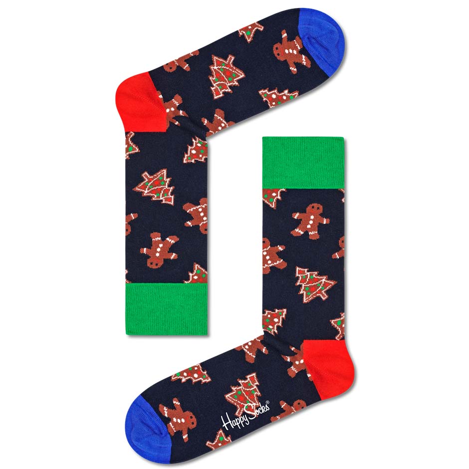 4-Pack Gingerbread Cookies Socks Gift Set