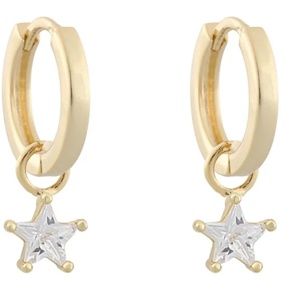 Stay ring ear small star gold/clear