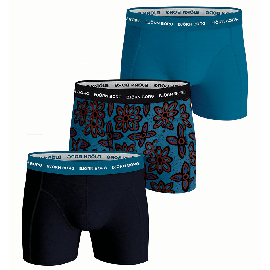 Xmas Cotton Stretch Boxer 3p