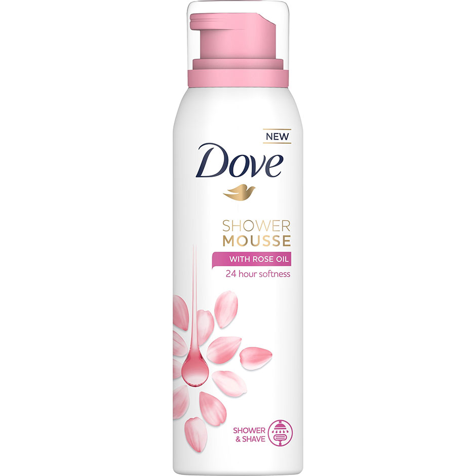 Shower Mousse Rose Oil, 200 ml Dove Suihku- ja kylpytuotteet