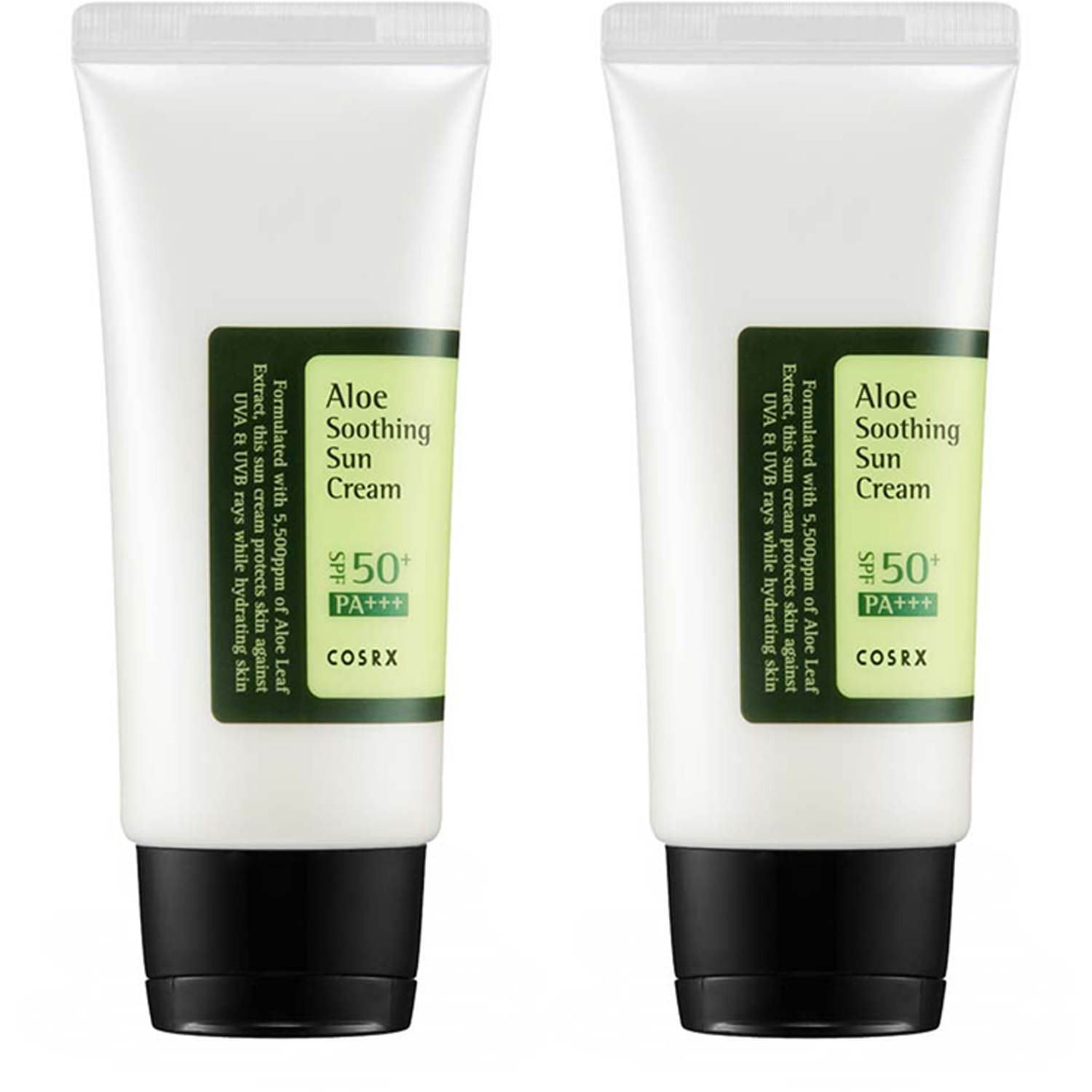 COSRX Duo Aloe Soothing Sun Cream SPF50+ PA+++ White