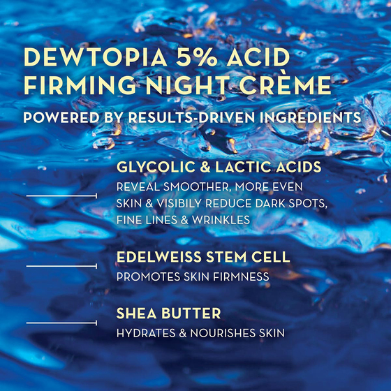 Transform Dewtopia 5% Acid Firming Night Crème