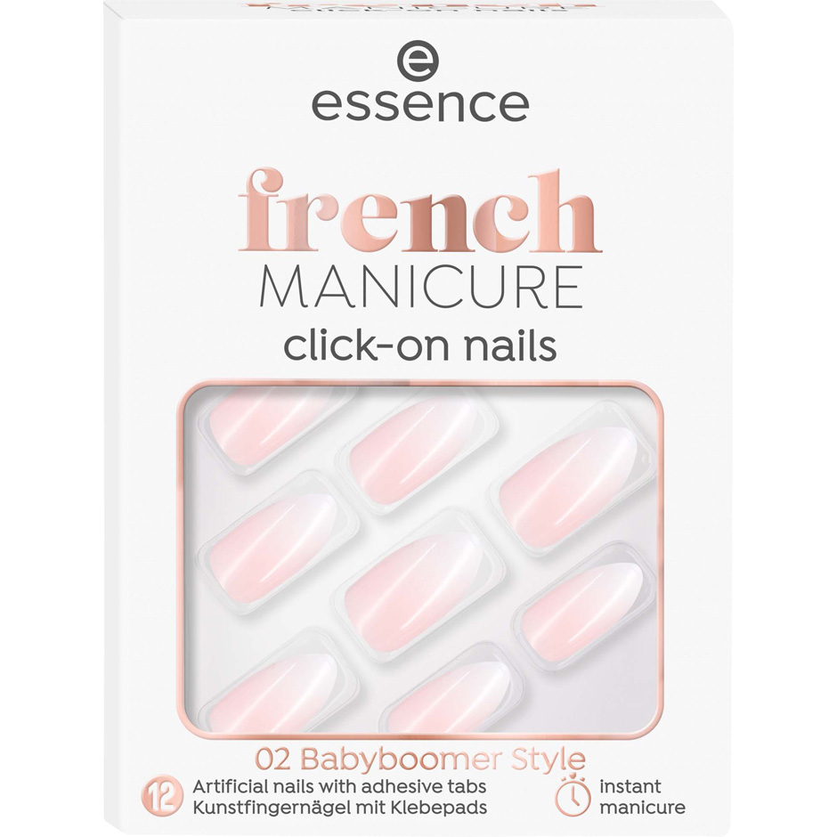 French Manicure Click-on Nails