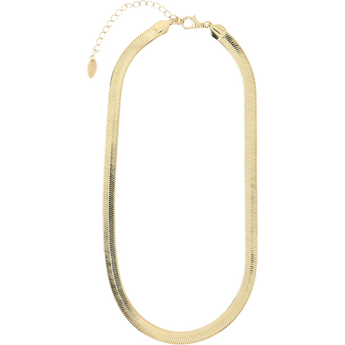 Orelia Chunky Flat Snake Chain Necklace