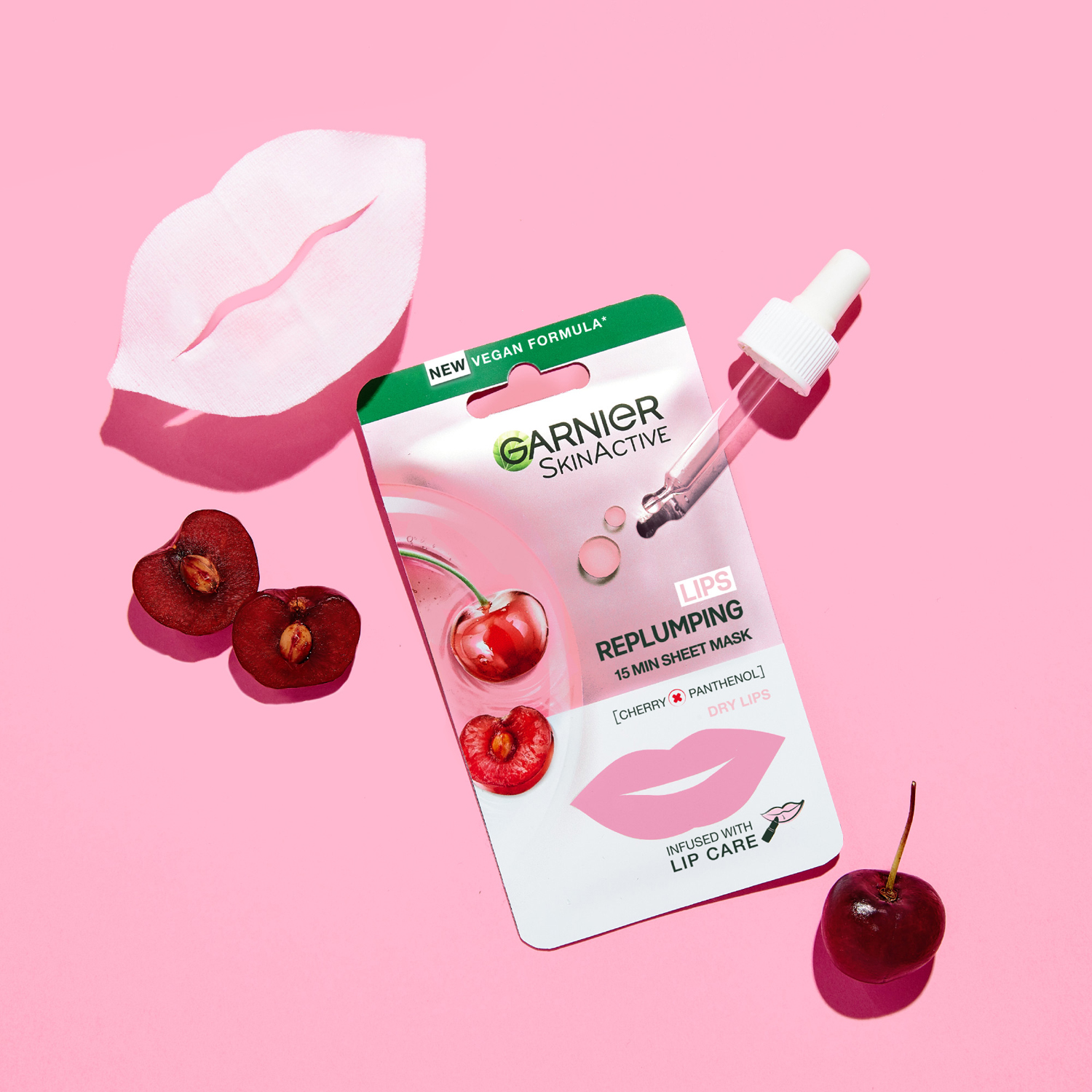 Lips Replumping 15 min Sheet Mask Cherry