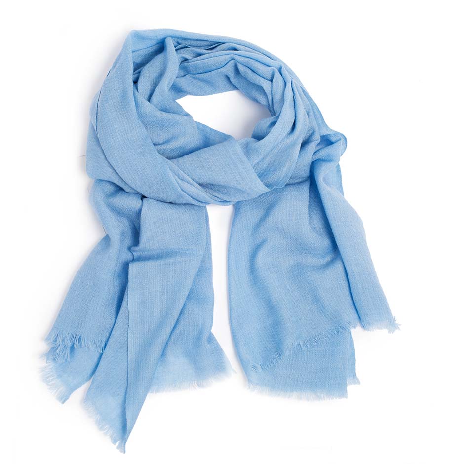 100% Merino Scarves Sky Blue