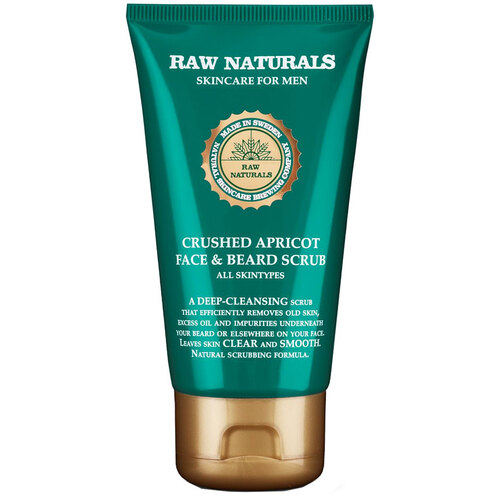 Raw Naturals by Recipe for Men Crushed Apricot Face & Beard Scrub