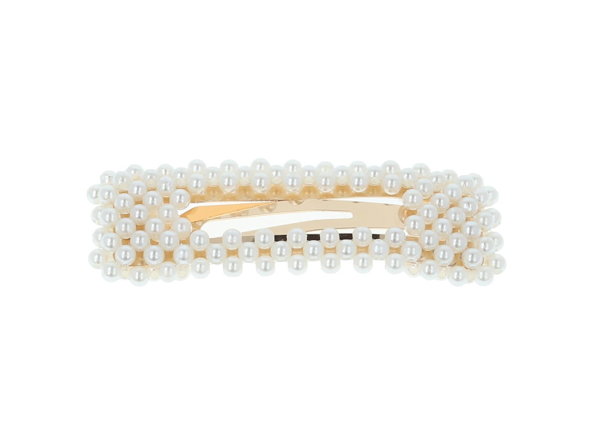 Pearl Hairclip Square