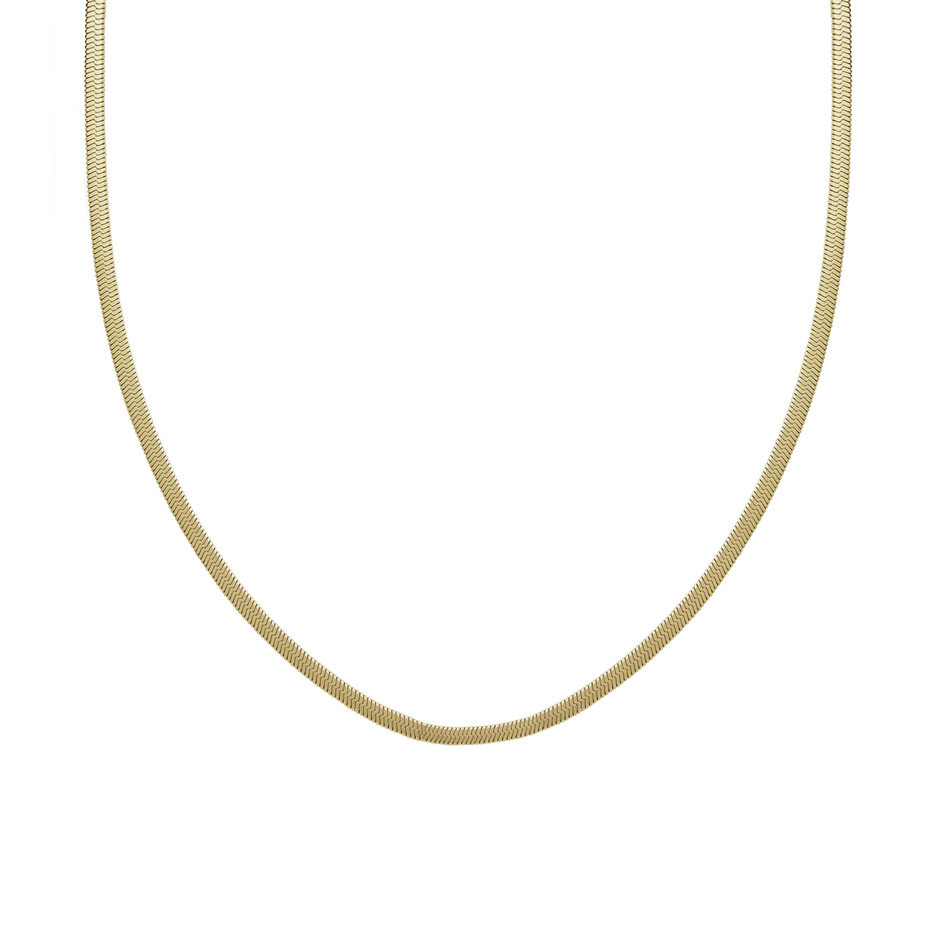 Chain Herringbone 45 cm Gold