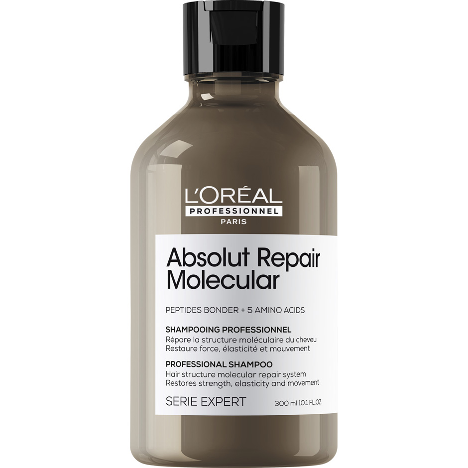 Absolut Repair Molecular Shampoo, Rinse-Out Serum & Leave-In