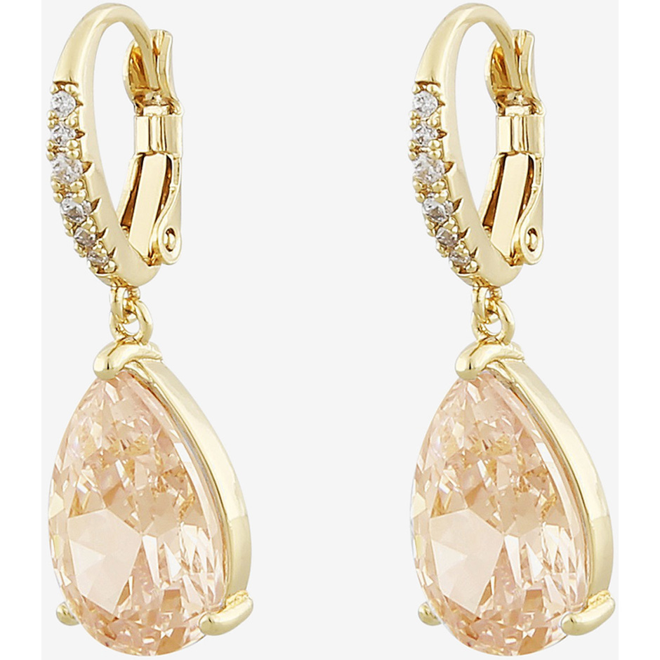 Saturday short pendant ear gold/champagne