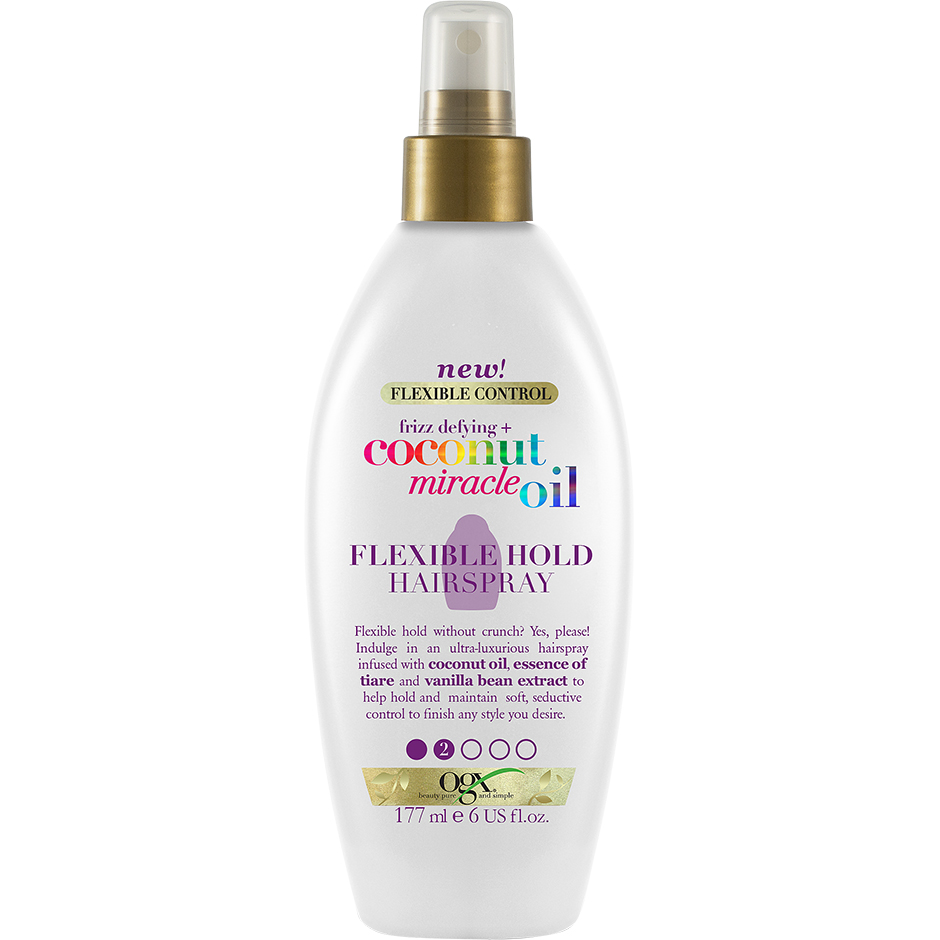 Coconut Miracle Oil Flexible Hold Hair Spray, 177 ml OGX Muotoilutuotteet