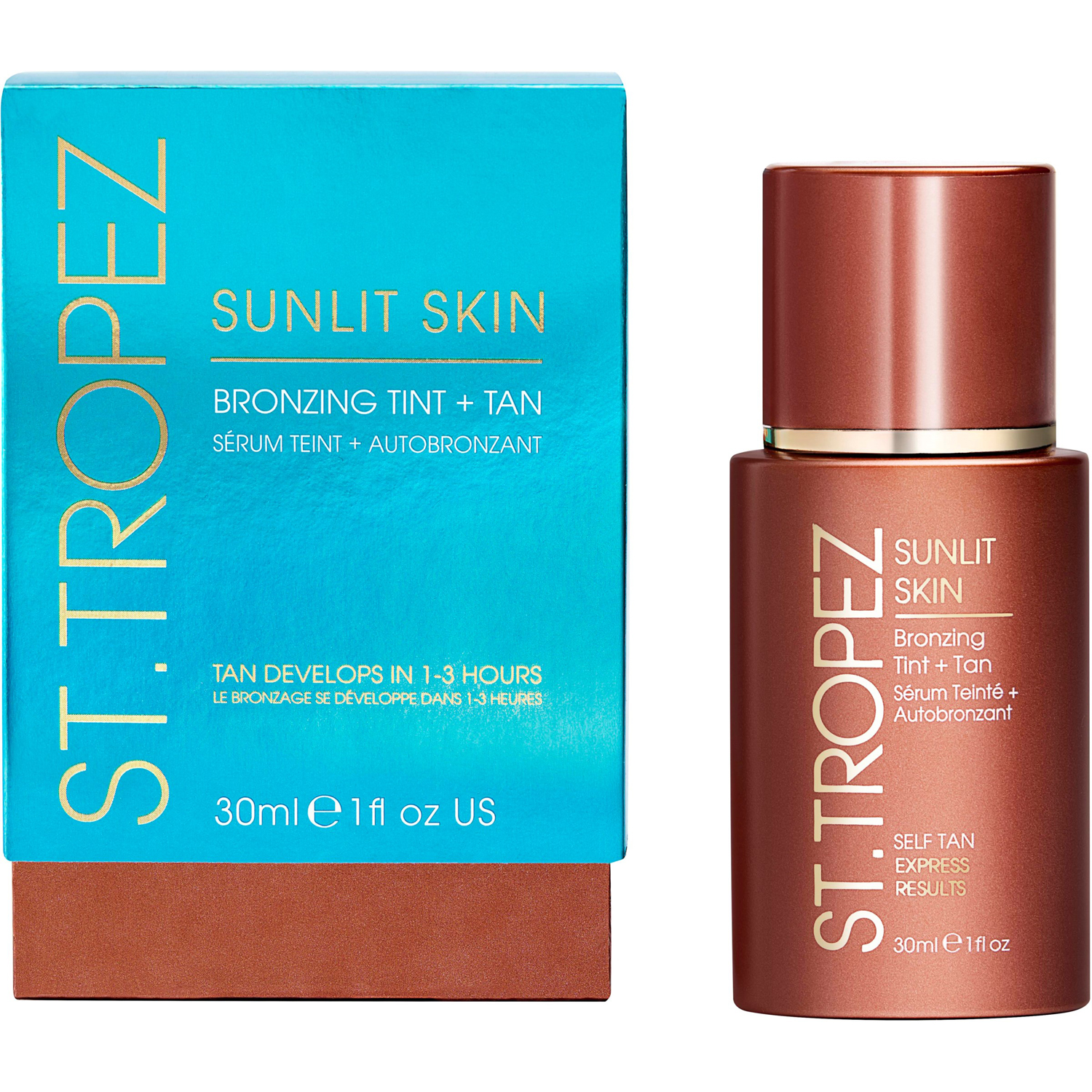 Self Tan Express Sunlit Skin Bronzing Tint + Tan