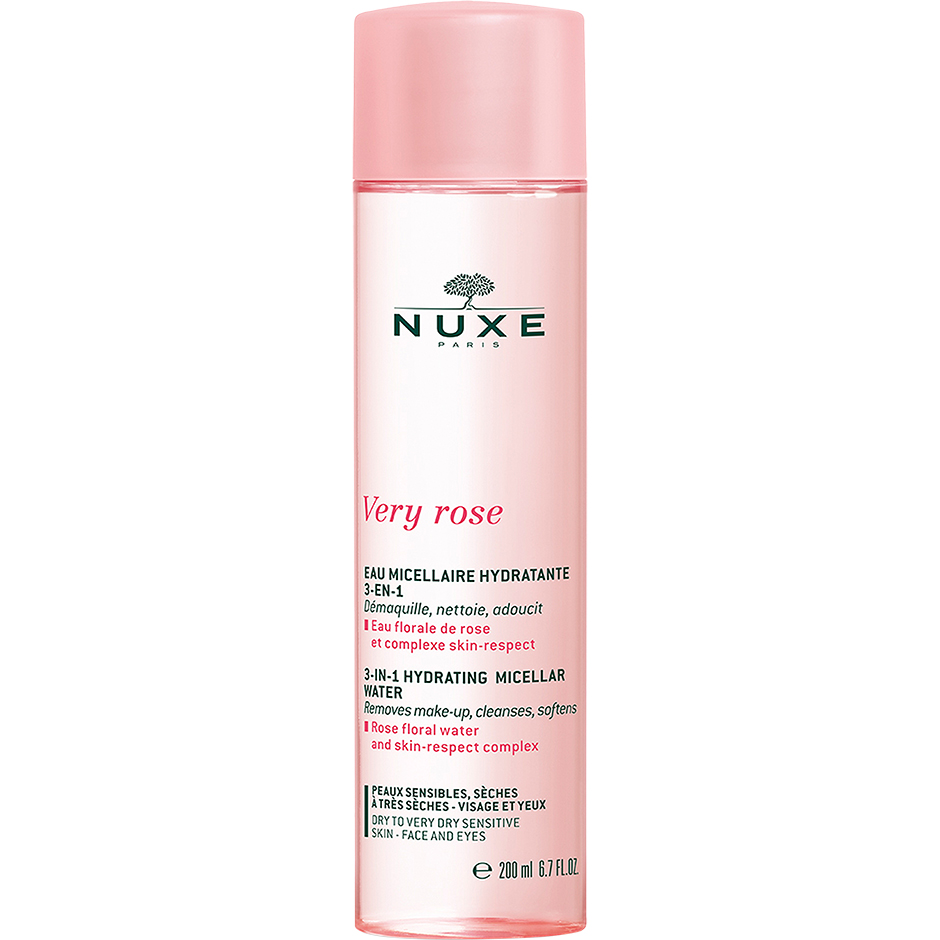 Very Rose 3-In-1 Hydrating Micellar Water, 200 ml Nuxe Kasvovedet