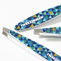 Mini Slant Tweezer Blue Mosaic