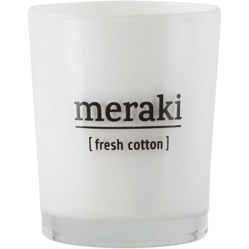 Meraki Fresh Cotton Scented Candle