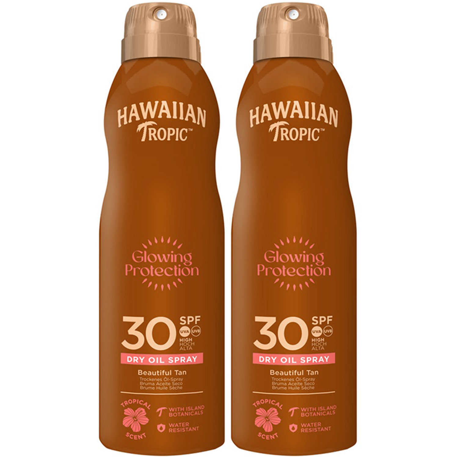 Hawaiian Tropic Duo Protective Dry Oil Continuous Spray Coco & Mango SPF30