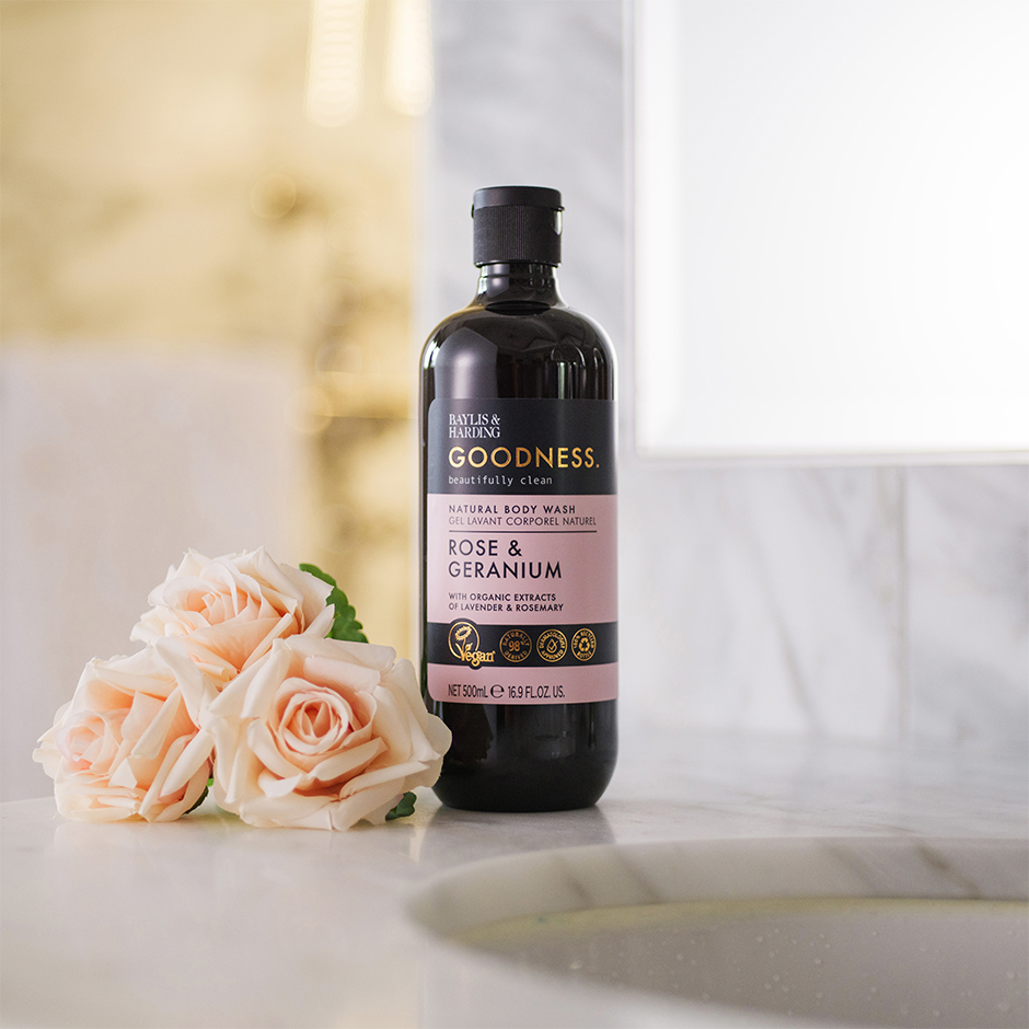 Goodness Rose & Geranium Body Wash