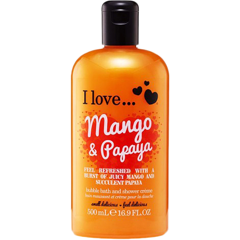 I Love... Mango & Papaya Bath & Shower Crème, 500 ml I love… Kylpyvaahto & Kylpysuola